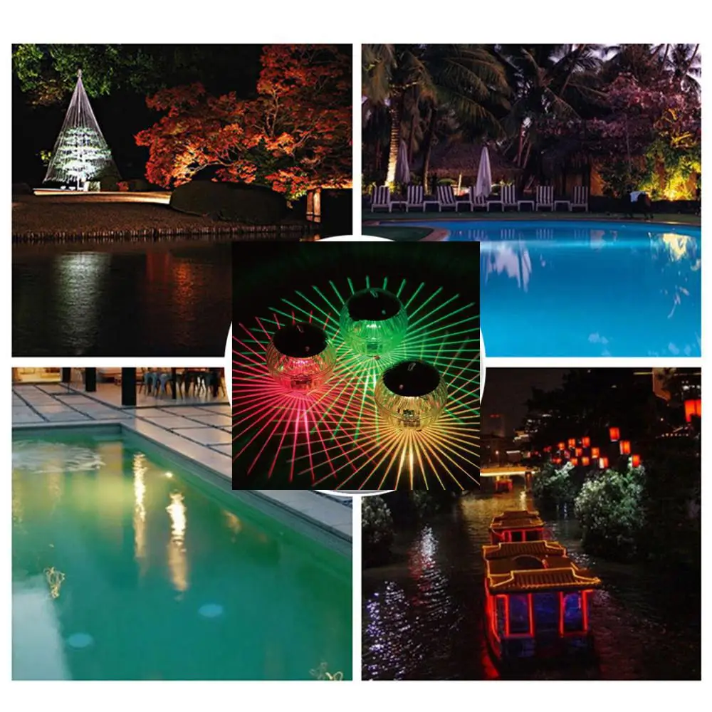 

Solar Floating Light LED Light Swimming Pool Waterproof LED Solar Power Multi Color Changing Water Drift Lamp for Fish Tank Pond