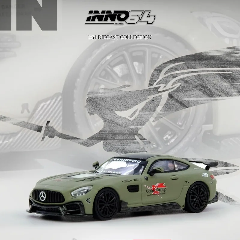 Фото Коллекционная модель мини-автомобиля INNO 1:64 из сплава DARWIN PRO Mercedes AMG GT, статуэтка для взрослых, подарок для мальчика №5