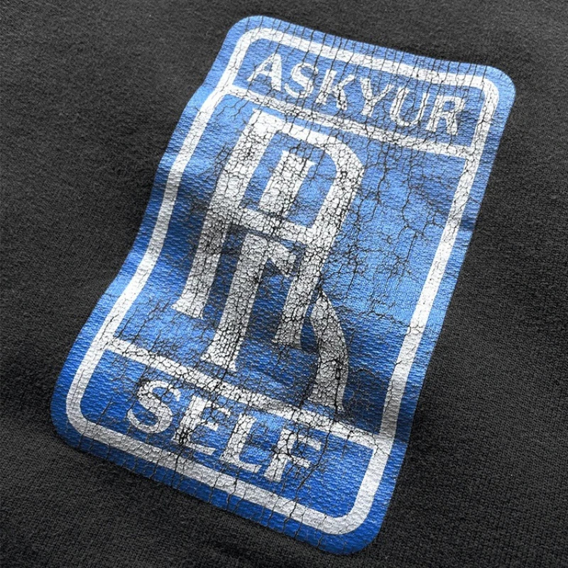 Свитшот Askyurself с принтом разрыва для мужчин и женщин уличный модный Свободный