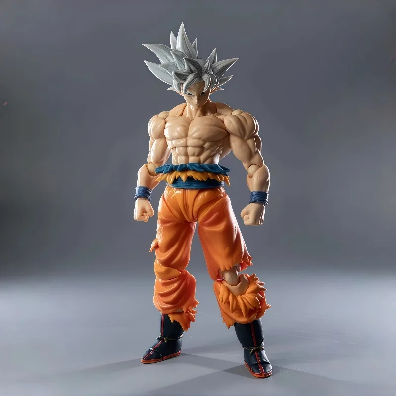Фото Оригинальная коллекционная фигурка Bandai SHFiguarts Dragon Ball Super Son Goku Ultra Instinct с подвижными суставами, подарок в коробке №2