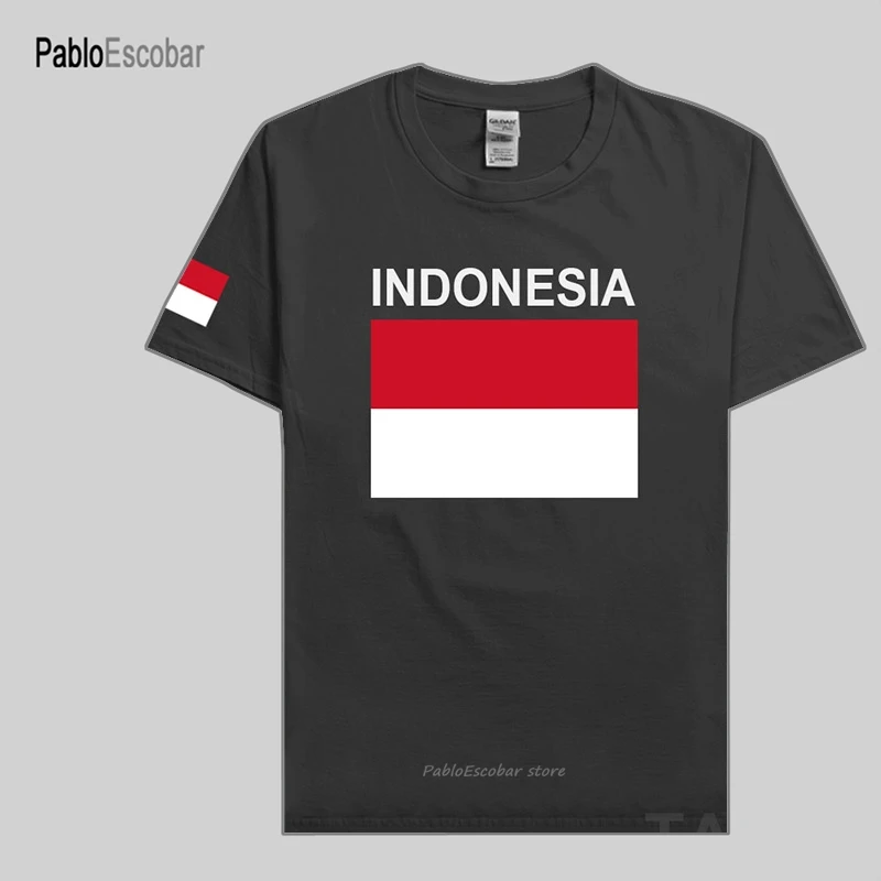 

Indonesia Indonesian t shirt mens jerseys t-shirt cotton nation team Printed tshirt fans fitness casual Short Sleeve IDN