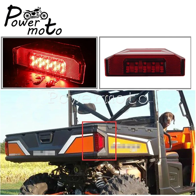 

UTV Rear Tail Light Lighting Replacement Taillight Lamp Red Lens For BRUTUS/HD PTO R141D9JDA/2D9JDA RANGER DIESEL HST 2412774