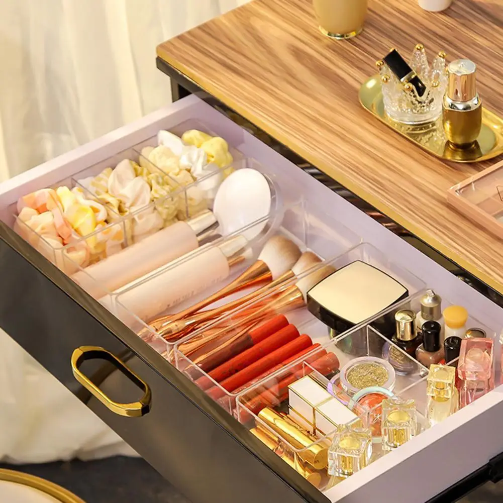 

Storage Case Useful Plastic Large Capacity Easy to Clean Makeup Storage Case for Desktop Storage Holder Cosmetic Container