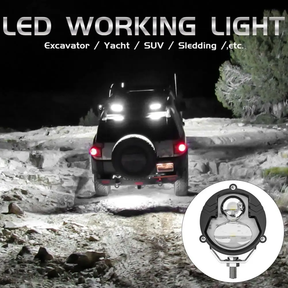 Прожектор мотоциклетный из алюминиевого сплава водонепроницаемый 24 Вт