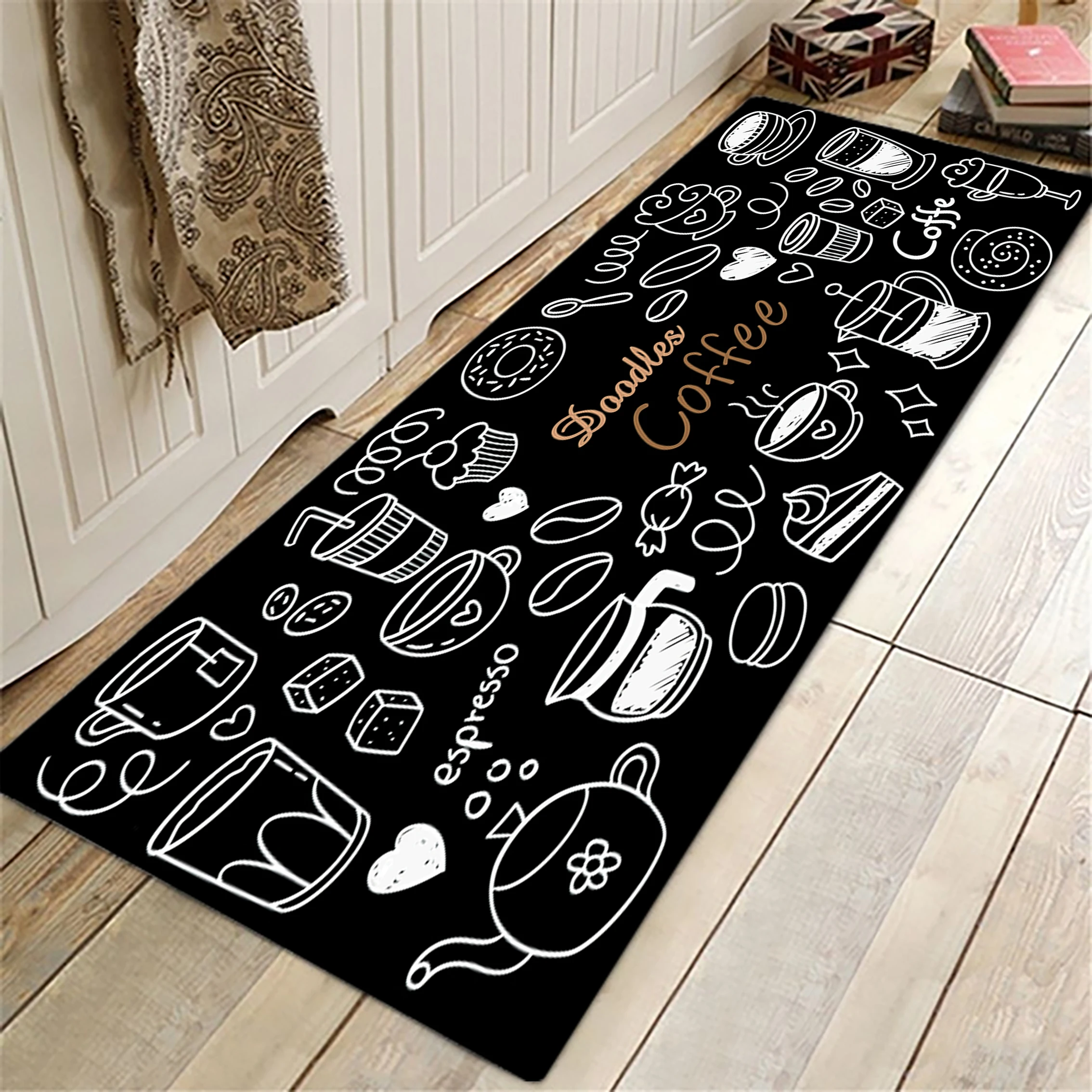 

Home Kitchen Rug Mat Entrance Carpet and Living Room Rugs for Bedroom Balcony Floor Carpets Bath Mattress Bathroom Mats Set Door
