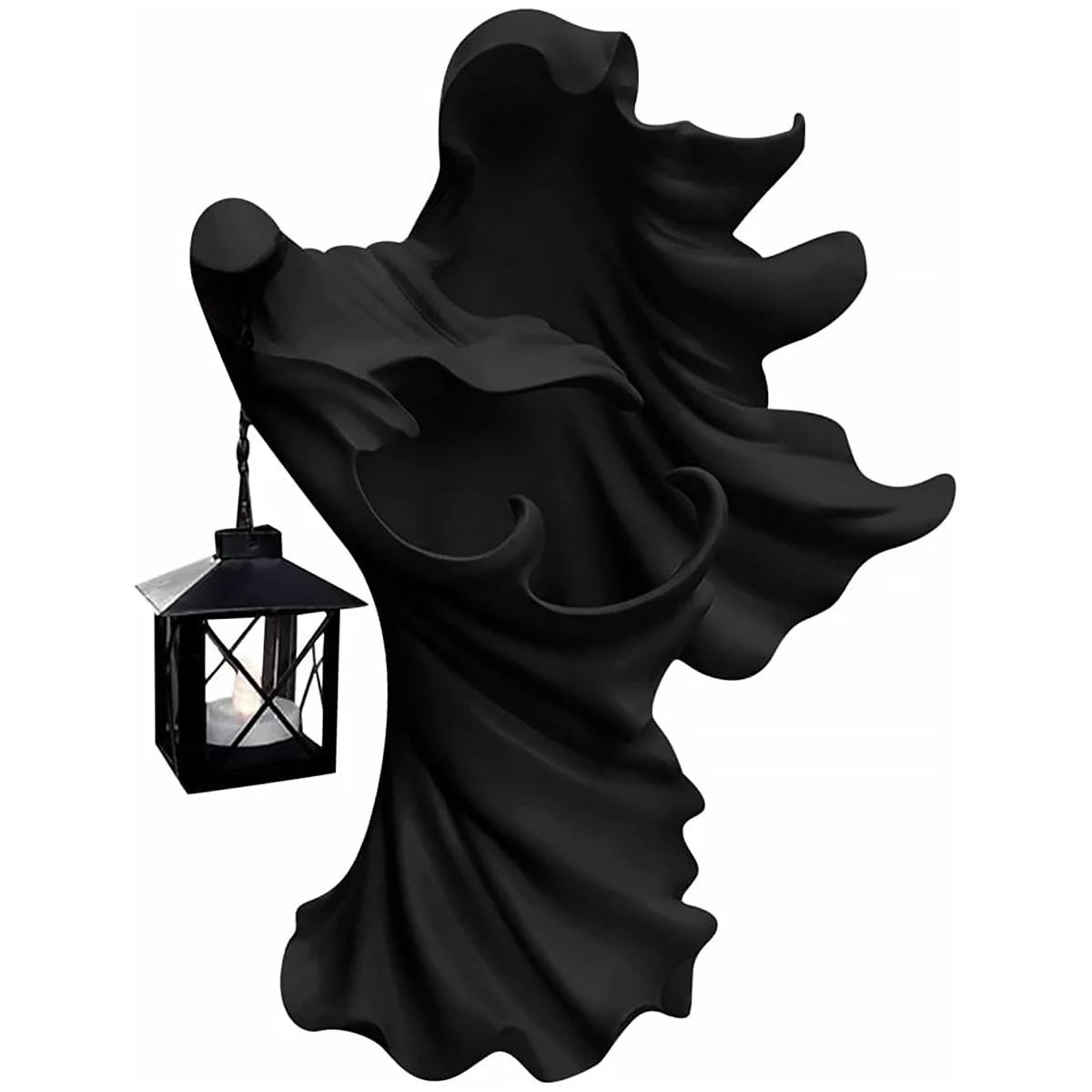 

Хэллоуин Hells мессенджер с фонариком, водонепроницаемая полимерная статуя призрака без лица, статуэтка ведьмы, страшный жуткий призрак, скул...