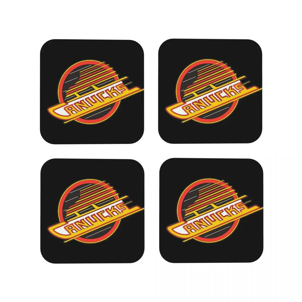 Vancouver Hockey-Retro Canucks Подставки для скейтбординга Кухонные салфетки Изоляционные