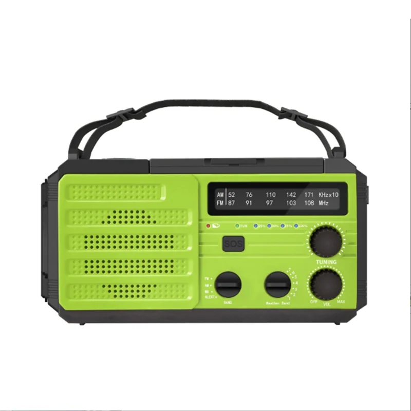 

8000MAh Emergency Hand Crank Radio,Weather Alert Radio, Solar Powered Radio with Flashlight,Phone Charger,