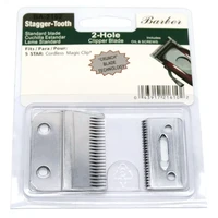 professional stagger tooth 2 hole clipper blade 2162 compatible with for wahl 5 star cordless magic clipwithout oil