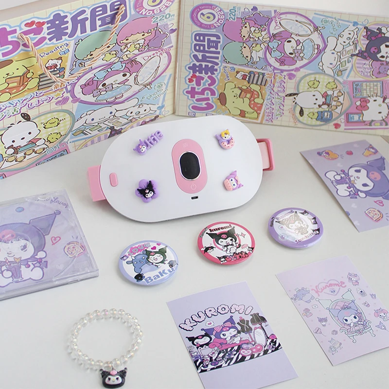 

Kawaii Sanrio Cinnamoroll Kuromi Warm Palace Belt Menstrual Artifact Anime Girl Heart Massage Heating Pad Portable Girl Travel