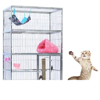 stainless steel cat cage three layer stainless steel child mother breeding cage display cage pet shop foster cage