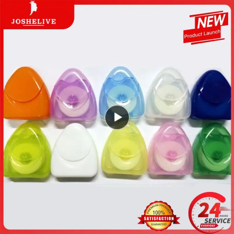 

1 шт. 50 м портативная зубная нить для ухода за полостью рта с коробкой практичные товары для гигиены здоровья уход за полостью рта цвет случайный