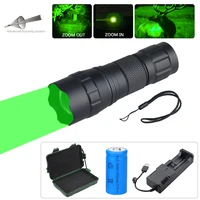 mini tactical zoomable flashlight 1000 lumens 300 yards waterproof portable lantern outdoor rifle weapon gun hunting light