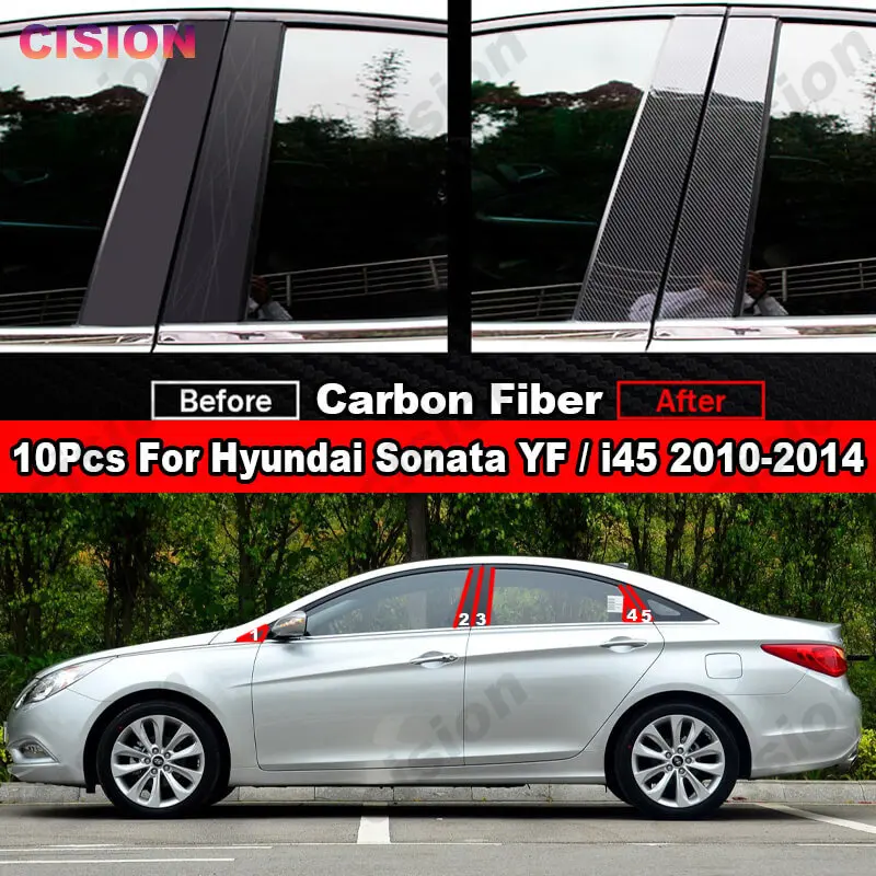 Для Hyundai Sonata YF i45 2010-2014 Автомобильная оконная дверь Колонка B C колонны столбик