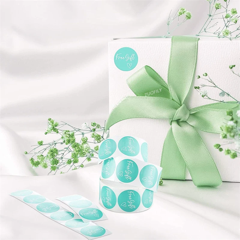 Новинка 500 шт. 2 5 см бесплатный подарок наклейка в виде сердца ручной работы