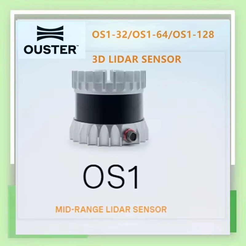 Датчик Ouster REV6 OS1 32/64/128 линий среднего диапазона и высокого разрешения