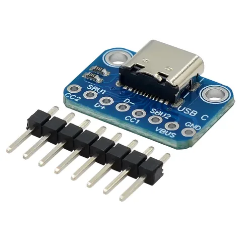 1/5/10pcs TYPE-C Female Test Board USB3.1 16P to 2.54 High Current Power Adapter Board Module for Arduino