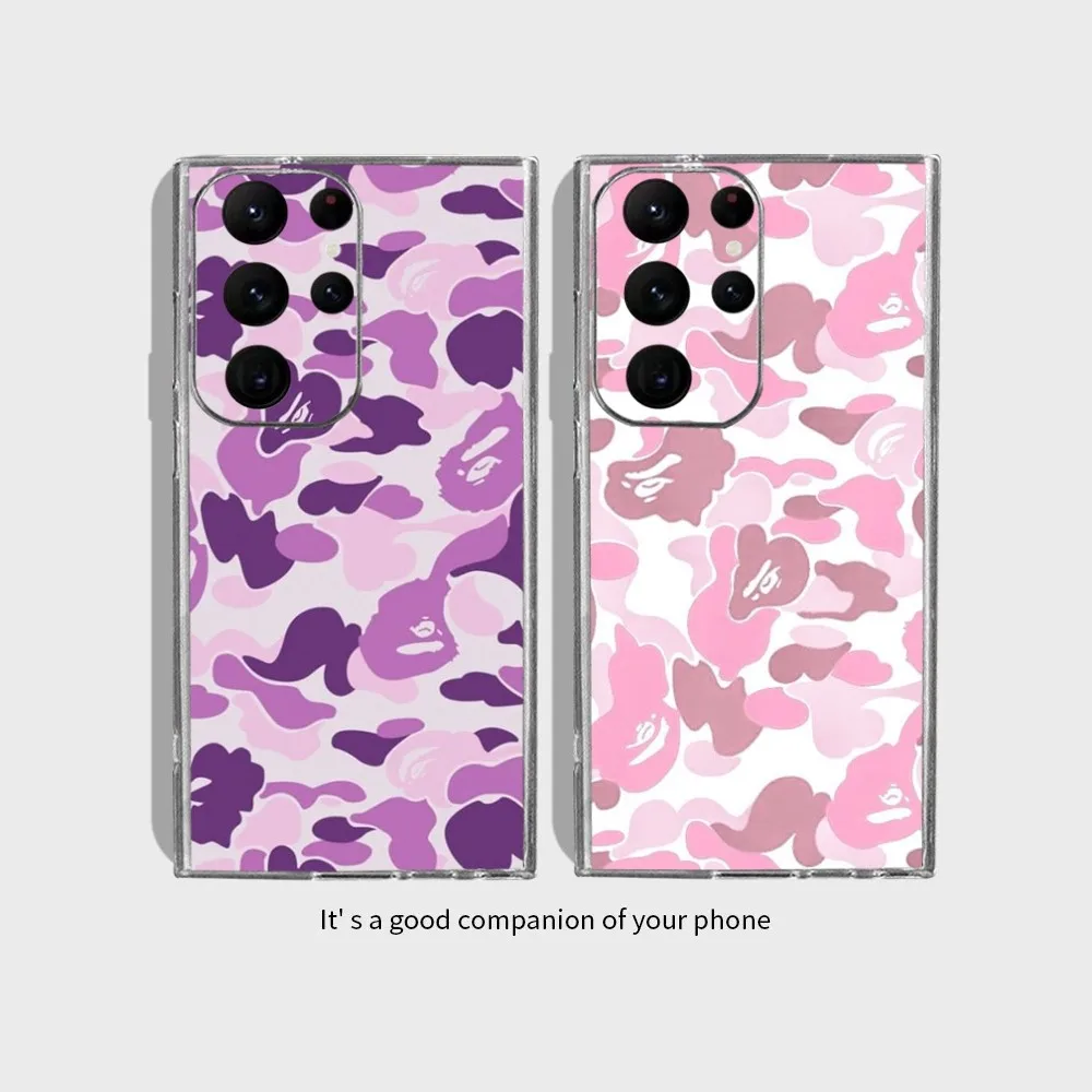 Чехол для телефона ABC CAMO B-bape-E Samsung Galaxy S24 Ultra S22 S23 S21 S20 5G защитный силиконовый чехол