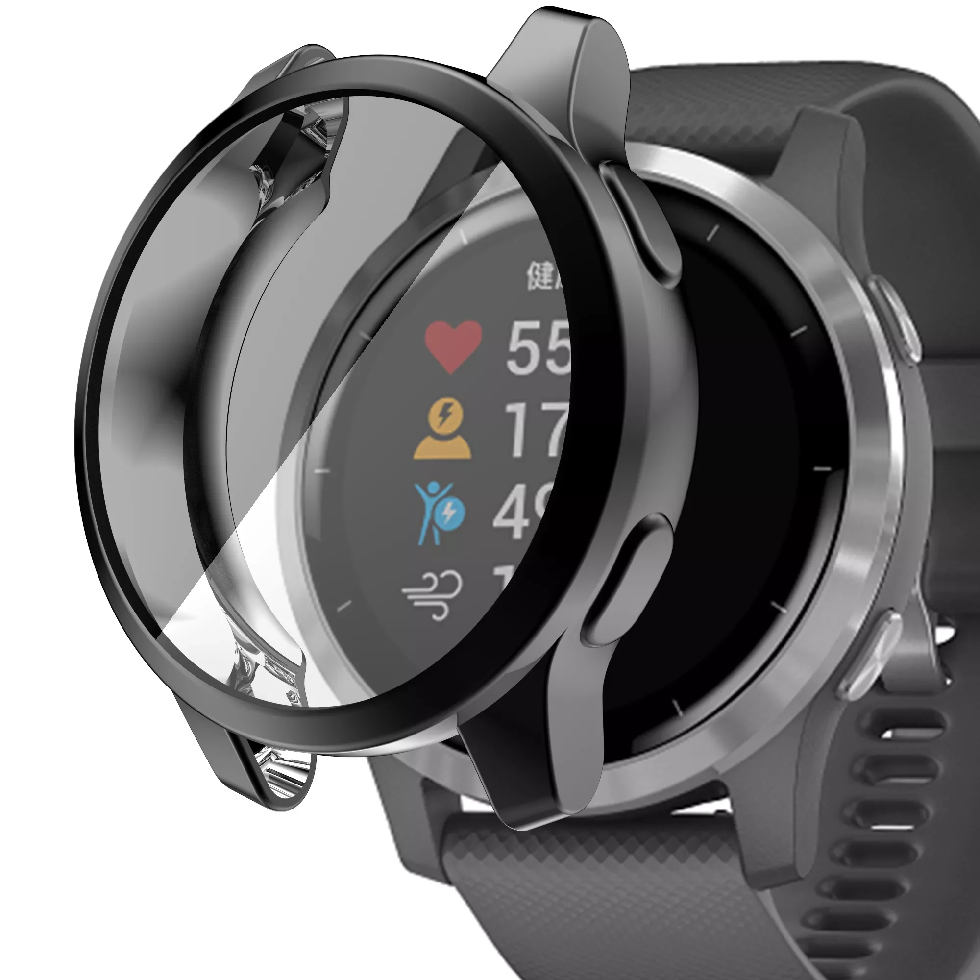 

2022 Trend Frame Cover Soft TPU Shell For Garmin Vivoactive 4S / 4 Smartwatch Case Protective Case For Garmin Venu 2 / 2S Prote