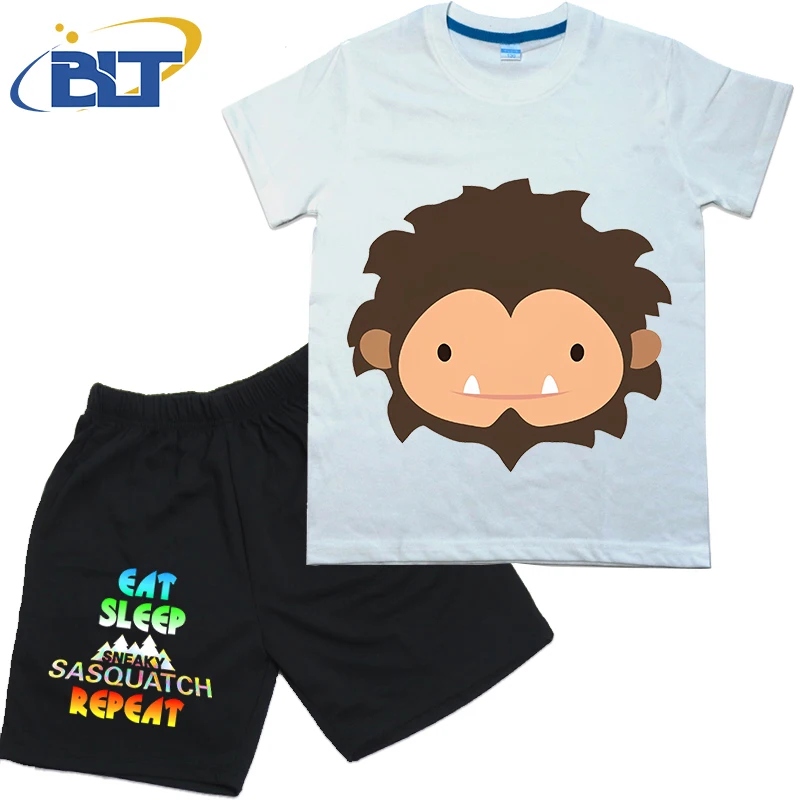 Детский летний костюм из футболки и шортов с коротким рукавом