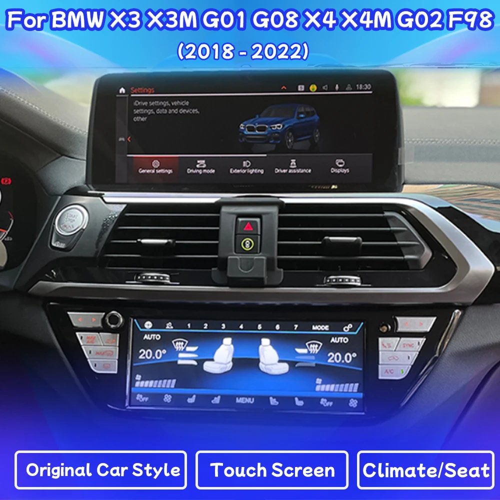 

AC Air Condition Panel For BMW X3 X3M G01 G08 X4 X4M G02 F98 2018-2022 Seating Voice Climate Control Full Fit Process Board