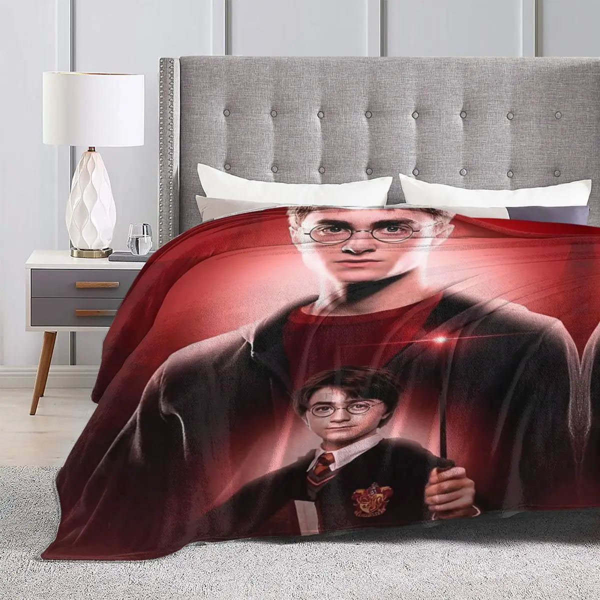 Одеяла из фильмов H-HARRY P-POTTER фэнтезийные литературные романы фланелевое одеяло