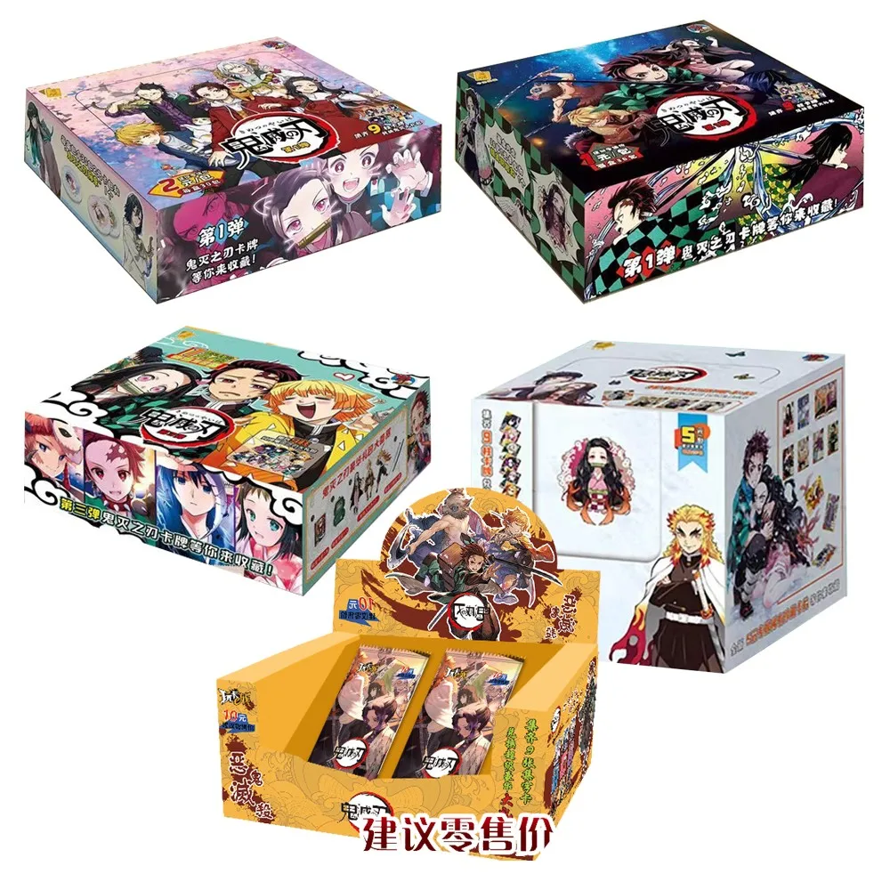 

2022 New Demon Slayer Kamado Tanjirou Nezuko Card TCG Game Cards Letters Table Toys For Family Children Christmas Gift
