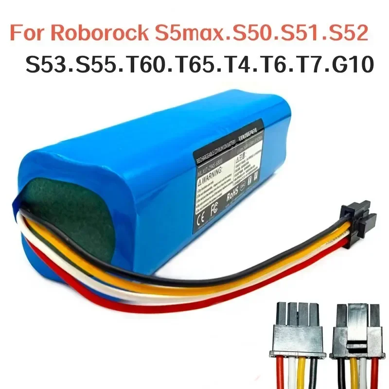 

100%original 8800mAh For Roborock S5max S50 S51 S52 S53 S55 S7 S8 T60 T61 T65 T4 T6 T7 T8 G10 Sweeping robot Battery