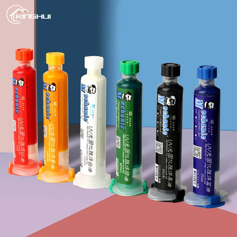 

6 Colors 10CC Welding Flux Oil UV Paint Solder Mask For BGA PCB Welding Oil Paint Prevent Corrosive Arcing Soldering Paste Flux