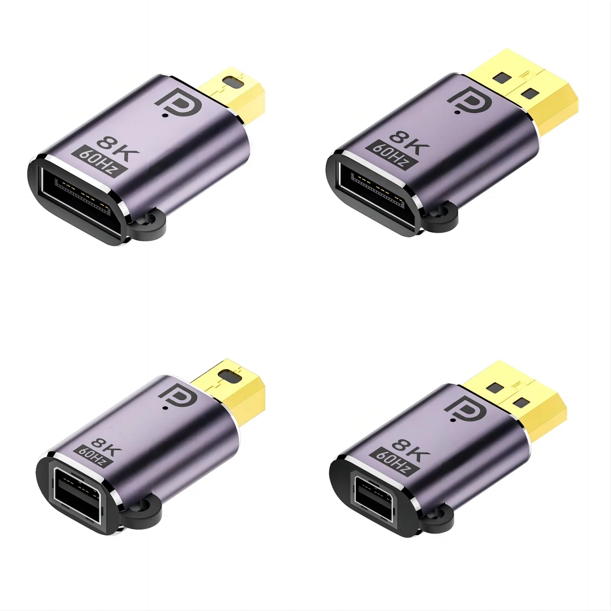 

Xiwai Mini DisplayPort 1.4 Adapter Mini DP DisplayPort Male to Mini DP Female 8K 60hz Adapter