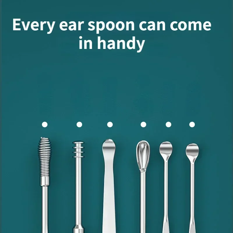 

Ear Care Health Cleaning Ear Earpick Sticks Earwax Remover Cleaner Wax Removal Tool Curette Ear Pick Cleanser Spoon