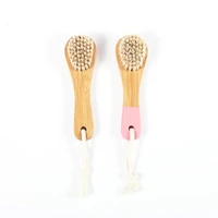 bamboo face cleaning brush soft boar bristle beauty face tool skincare skin deep cleaning exfoliating lip brush for woman