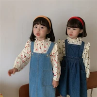 girls vaqueros dress kids baby gown jean spring autumn toddler formal party outfits sport teenagers dresses cotton child cloth