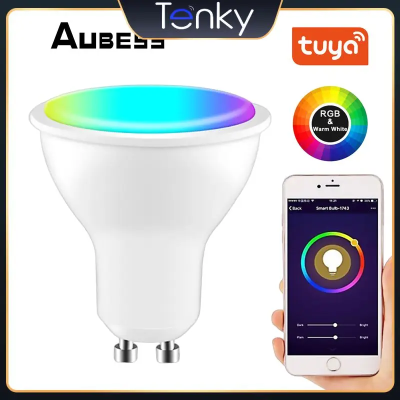 

2/3/5 шт. Diy таймер Gu10 лампочка 4 Вт Wifi умный прожектор с регулируемой яркостью Rgb светодиодная лампочка для Alexa Google Home