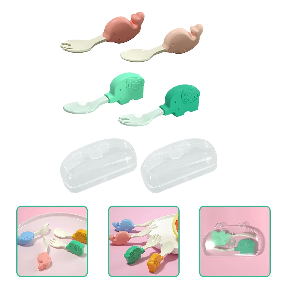 

Complementary Tableware Baby Feeding Essentials Flatware Toddler Spoon Forks Training Spoons Kids