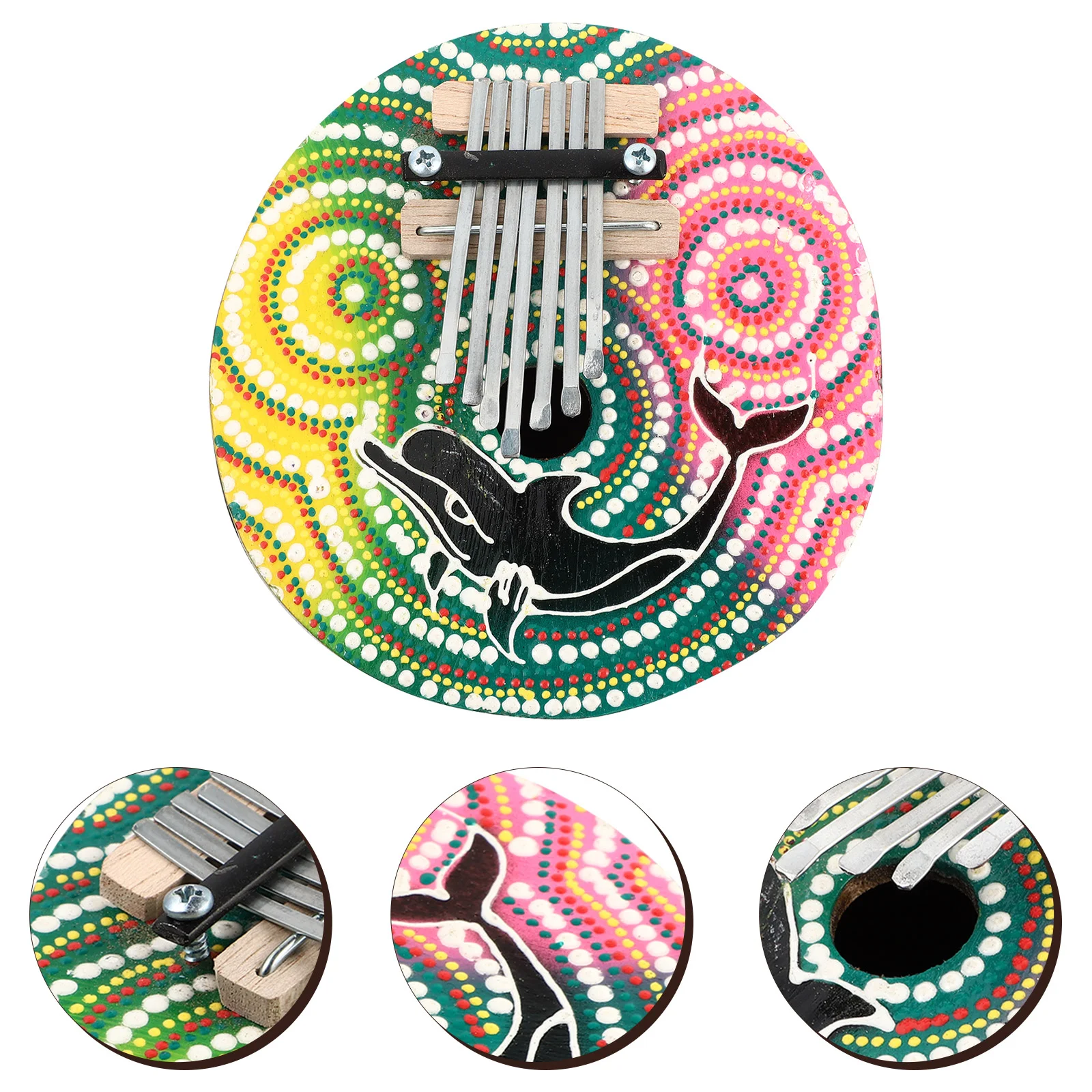 

Piano Thumb Finger Instrument Kalimba Decor African Ornament Kidsgift Pendant Practice Home Adults Key Musicalminibeginner Bells