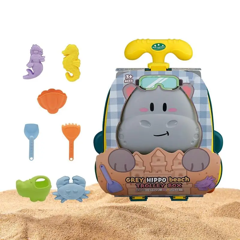 

Summer Beach Sand Play Toys Kids Luggage Toy Kit Water Toys Sand Bucket Pit Tool Outdoor Toys For Children Boy Girl Gifts