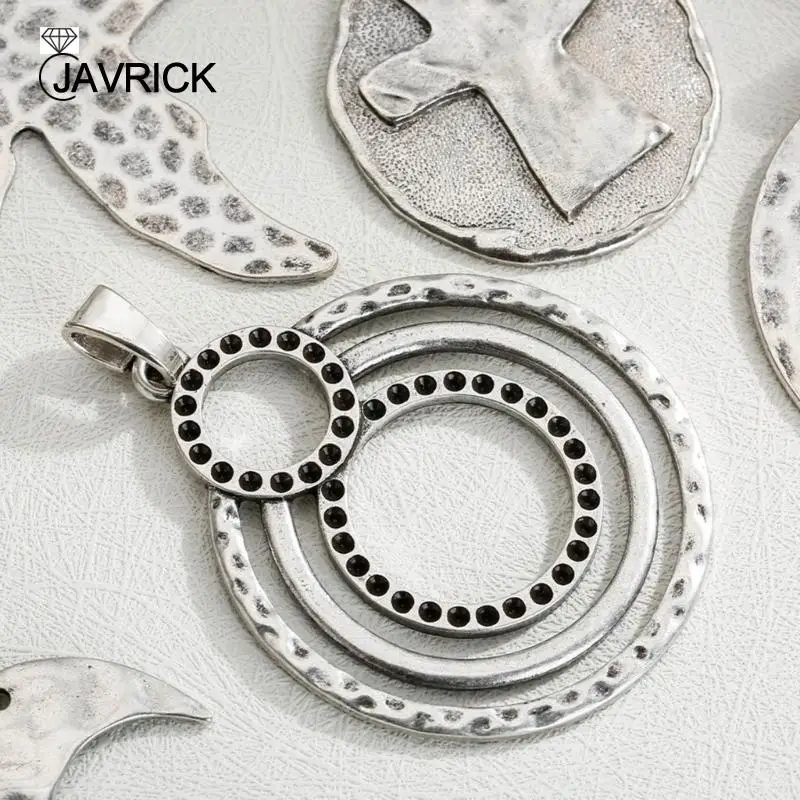 

Vintage Metal Pendant Leaf Heart Fish Dangle Pendant Jewelry DIY Supplies for Necklace Bracelet Earring Jewelry Making