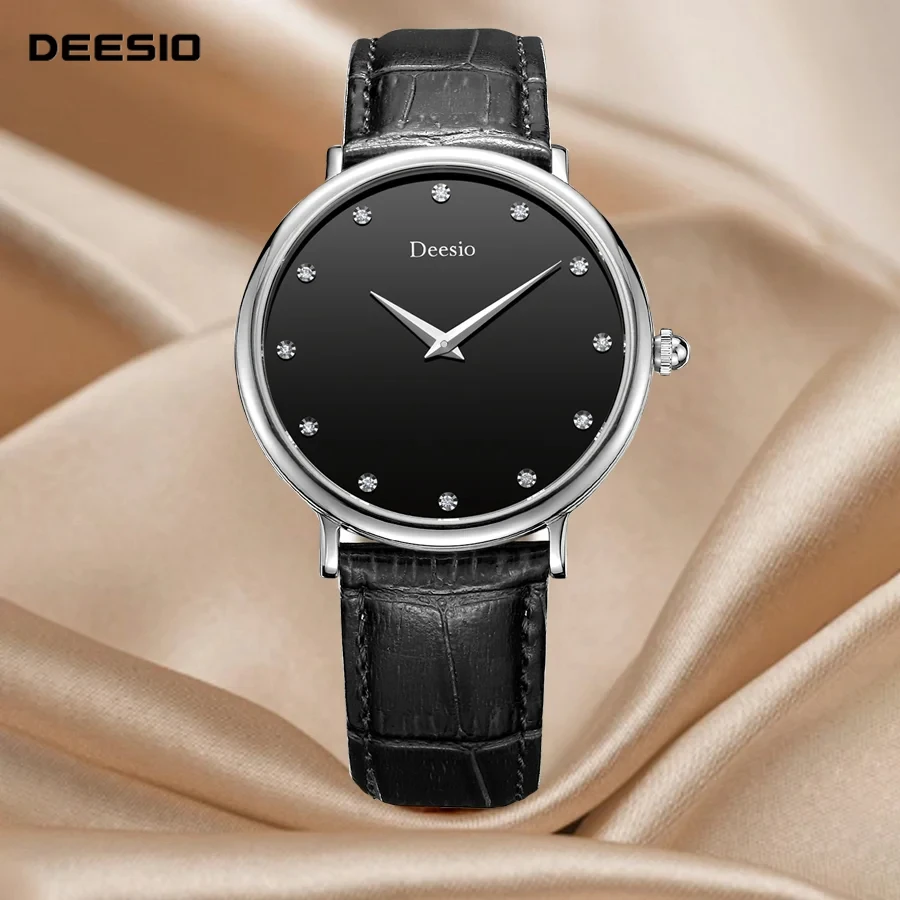 Deesio Роскошные женские кварцевые наручные часы Японский механизм