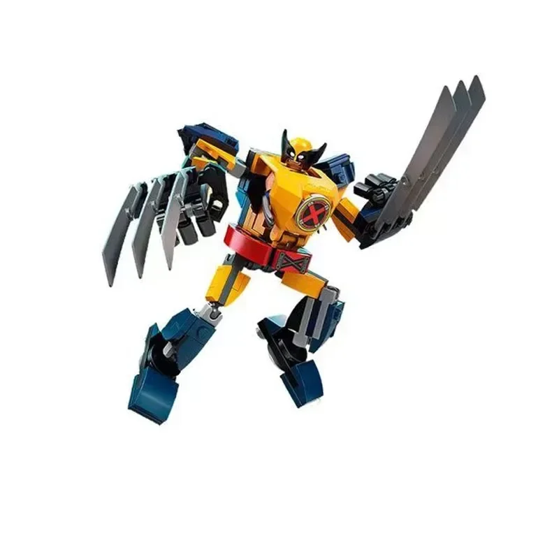 Строительные блоки супергероев Marvel экшн-фигурки кирпичи Человек-паук Железный