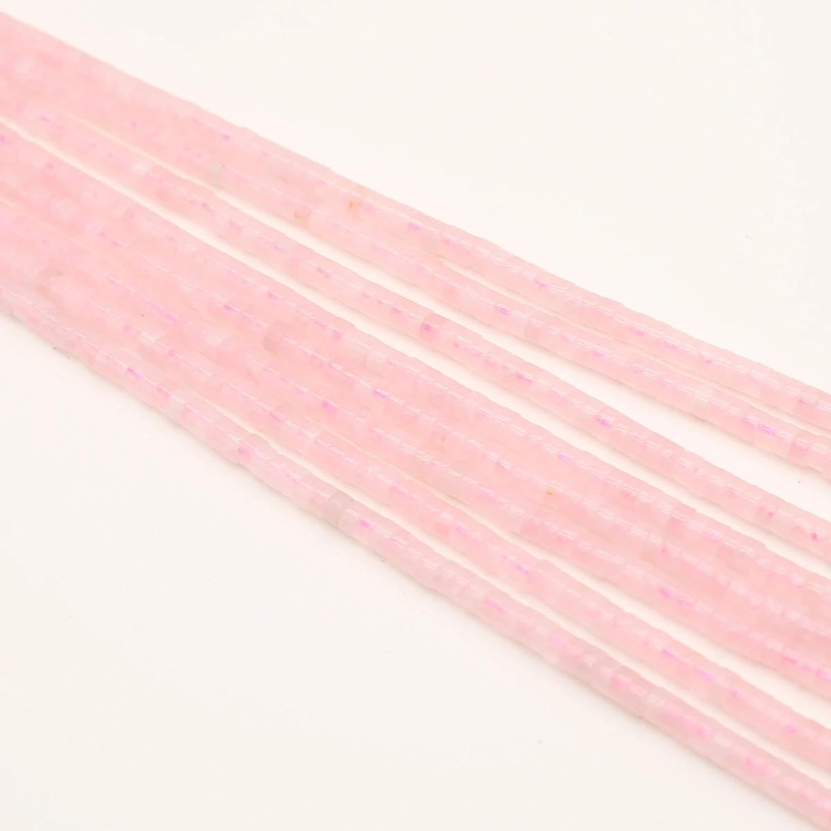 

Faceted Natural Pink Stones Gem Beads 2x4mm Cylindrical Loose Spacer Beads for Jewelry Making DIY Necklace Bracelet Accessories