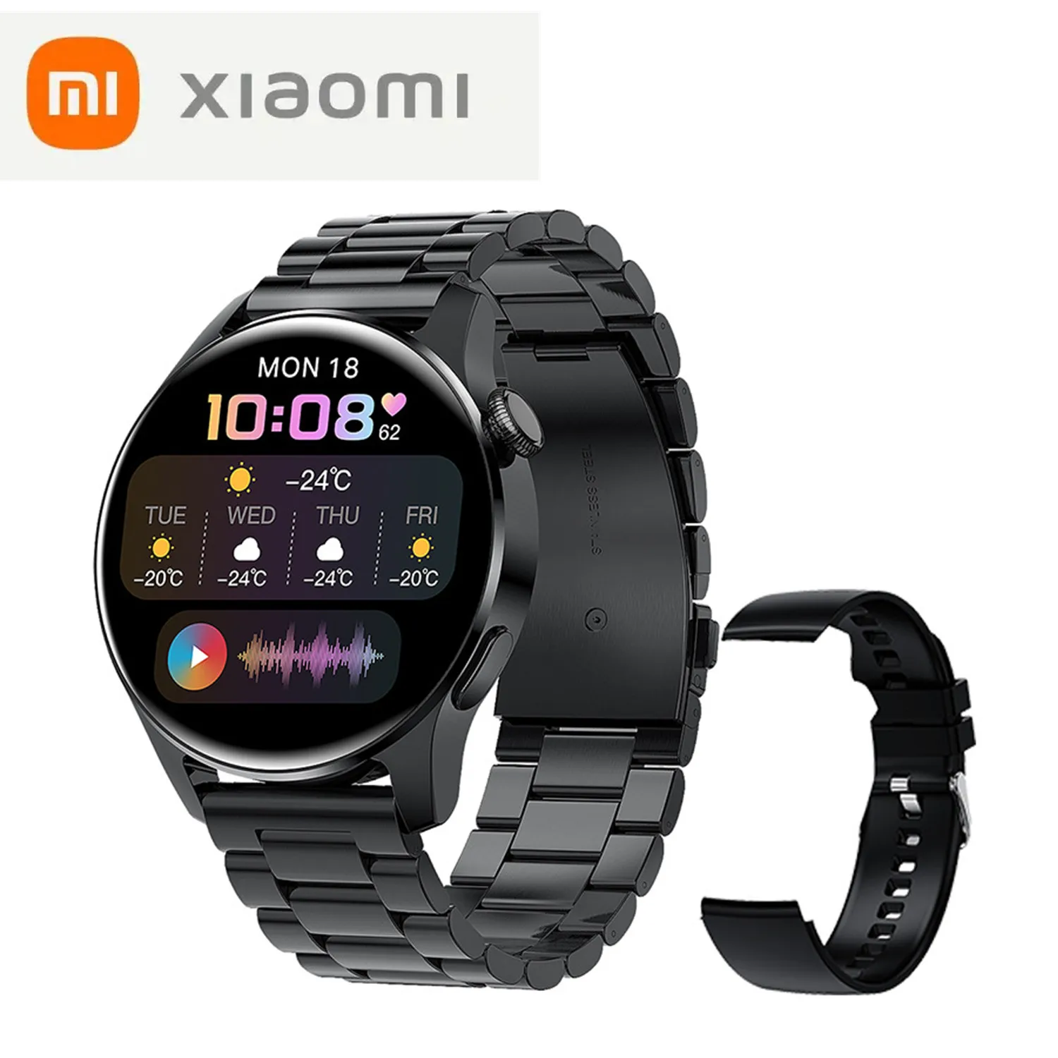 

Смарт-часы Xiaomi мужские с поддержкой NFC и AMOLED-экраном 390*390 HD