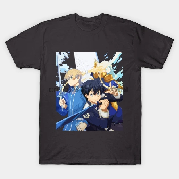

Men t-shirt Sword Art Online Alicization Tshirt Women T Shirt Men Cotton Tees Harajuku