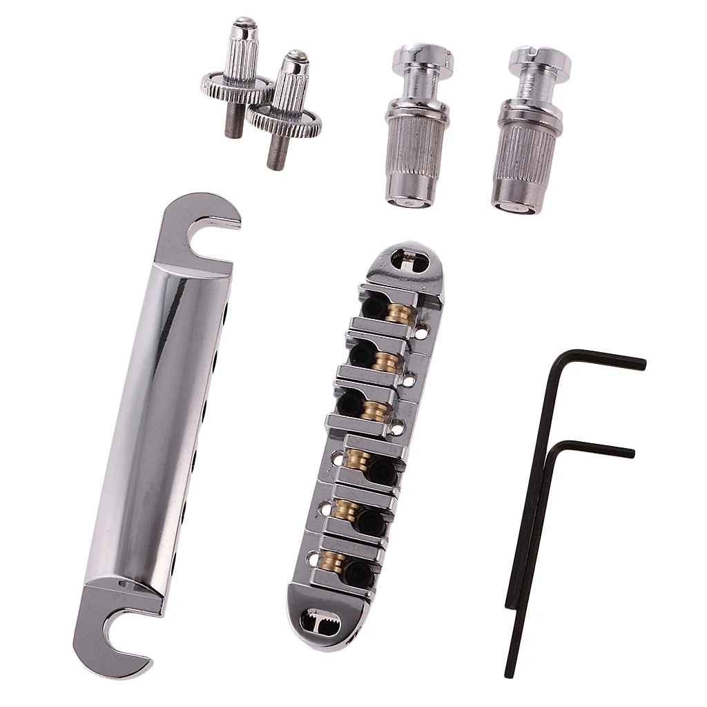 

Set Of Bridge-Bridges & Studs +Tailpiece For LP Les Paul Guitar Parts