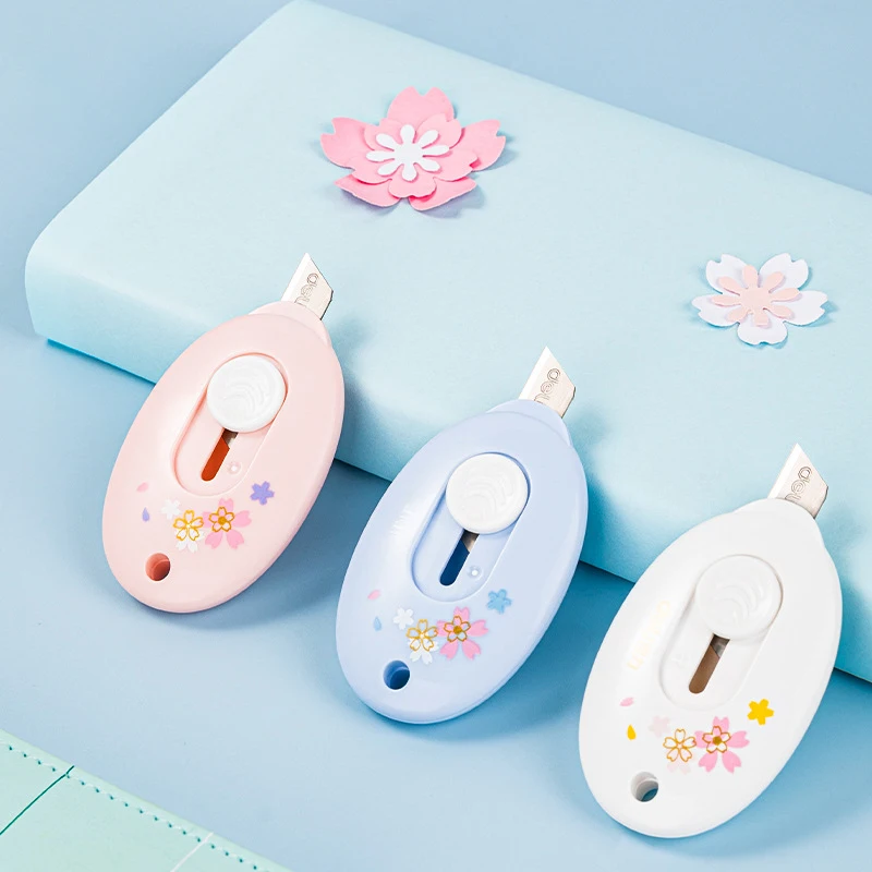 

Универсальный нож Kawaii Sakura, мини-острый нож, Открыватель для конвертов с буквами, DIY нож для резки бумаги в принтере, карманный нож, школьные и офисные принадлежности