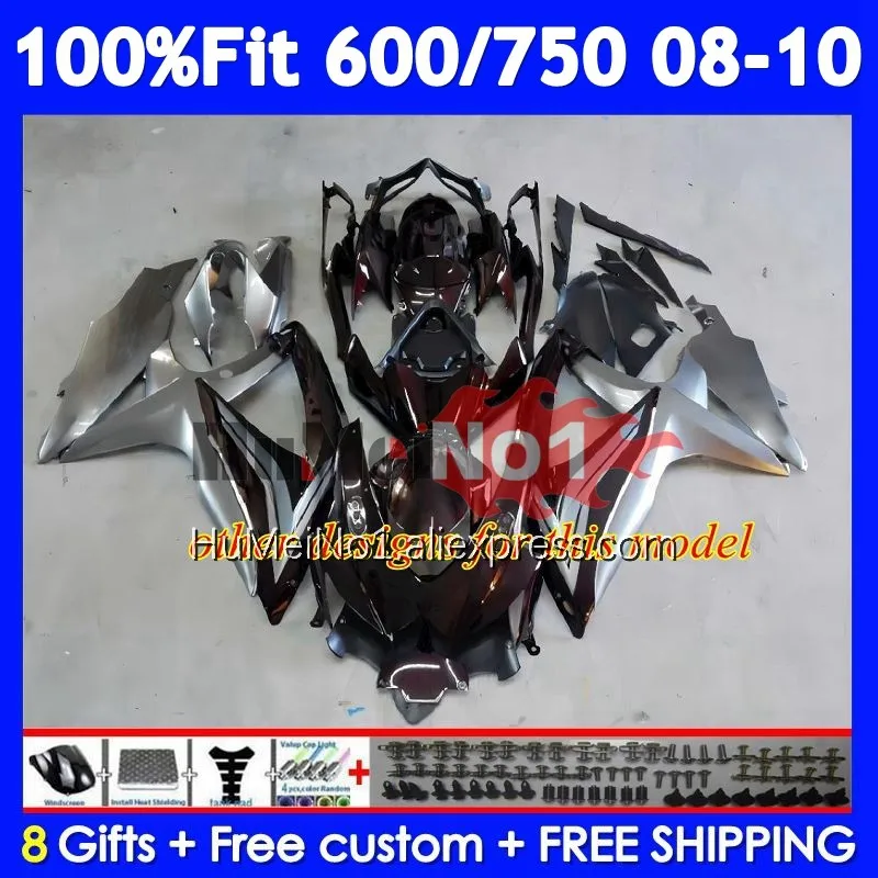 Комплект впрыска для SUZUKI GSXR-750 Santander GSXR 600 750 105 No 29 K8 GSXR600 GSXR750 08 09 10 GSXR-600 2008 2009 2010