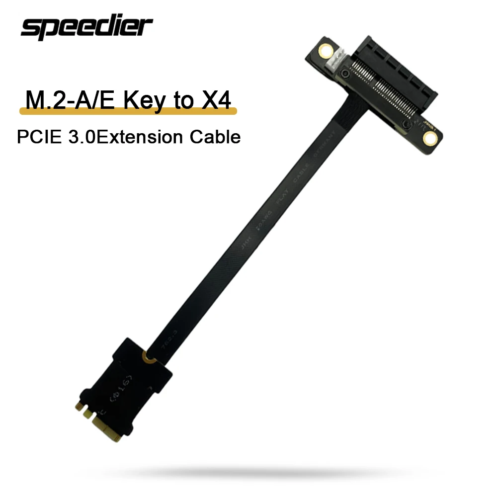 Райзер PCIe M.2 NGFF WiFi A/E ключ SSD к X4 адаптеру карты GPU PCI E 3 0 4X Key A + удлинитель для