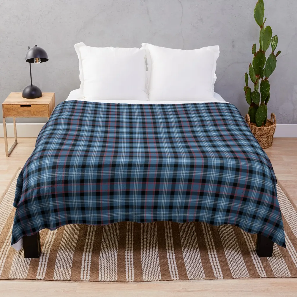 

Fitzgerald Tartan Pattern Blue Irish Plaid Throw Blanket fur throw blanket
