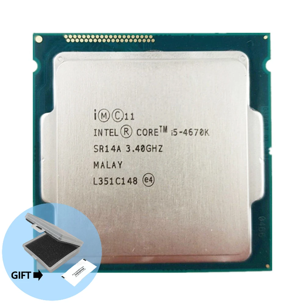 

Процессор Intel Core i5-4670K i5 4670 K I5 4670 K 3,4 ГГц четырехъядерный четырехпоточный 84 Вт 6 Мб ЦП процессор LGA 1150
