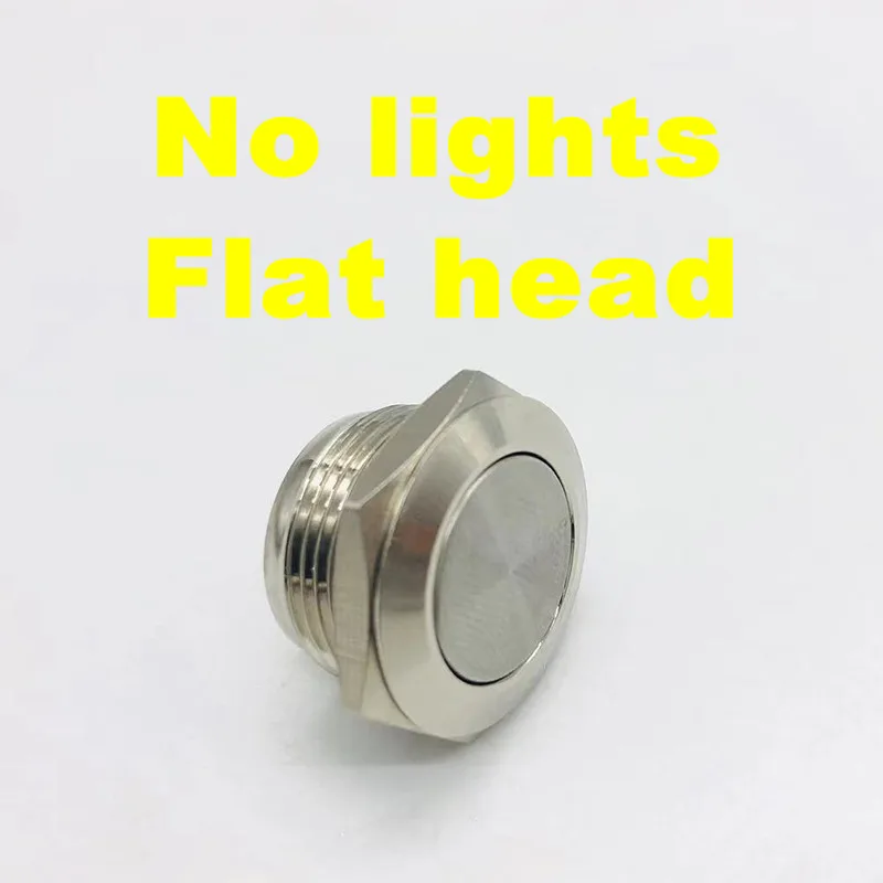 12/16/19/22/25/30 мм ультра-короткий микро-ход тонкий фотоэлементный переключатель 3V6V12V24V мгновенный самосброс водонепроницаемый металлический кнопочный переключатель 1NO